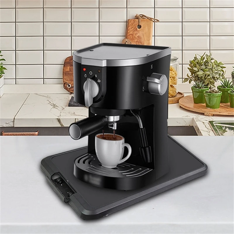 Kitchen Appliances Sliders Self-Adhesive Sliding Coffee Tray Mat  Space-Saving Blenders Toaster Countertop Storage Moving Sliders - AliExpress