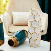 Nordic Ceramic Vase Stereoscopic Dried Fowers Arrangement Wobble Plate Living Room Entrance Ornaments Home Decorations 1