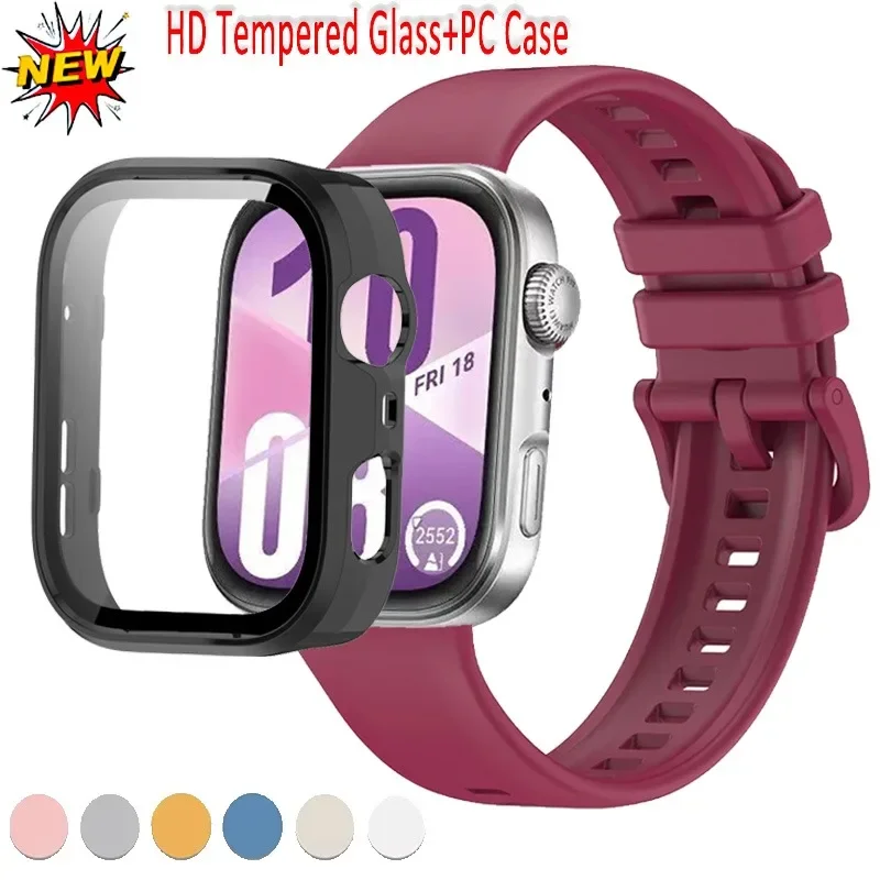 Premium HD Tempered Glass Protective Case with All-Around Screen Shield
