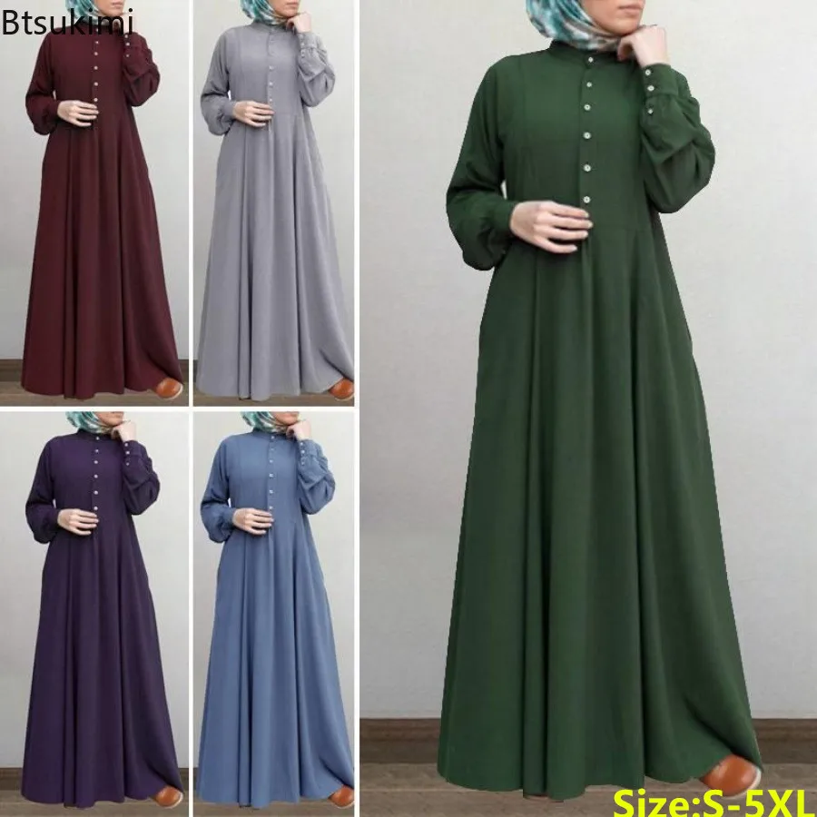 

New Vintage Abayas for Women Dubai Turkey Muslim Hijab Dress Moroccan Robes Kaftan Evening Dresses Vestidos Elegantes Para Mujer