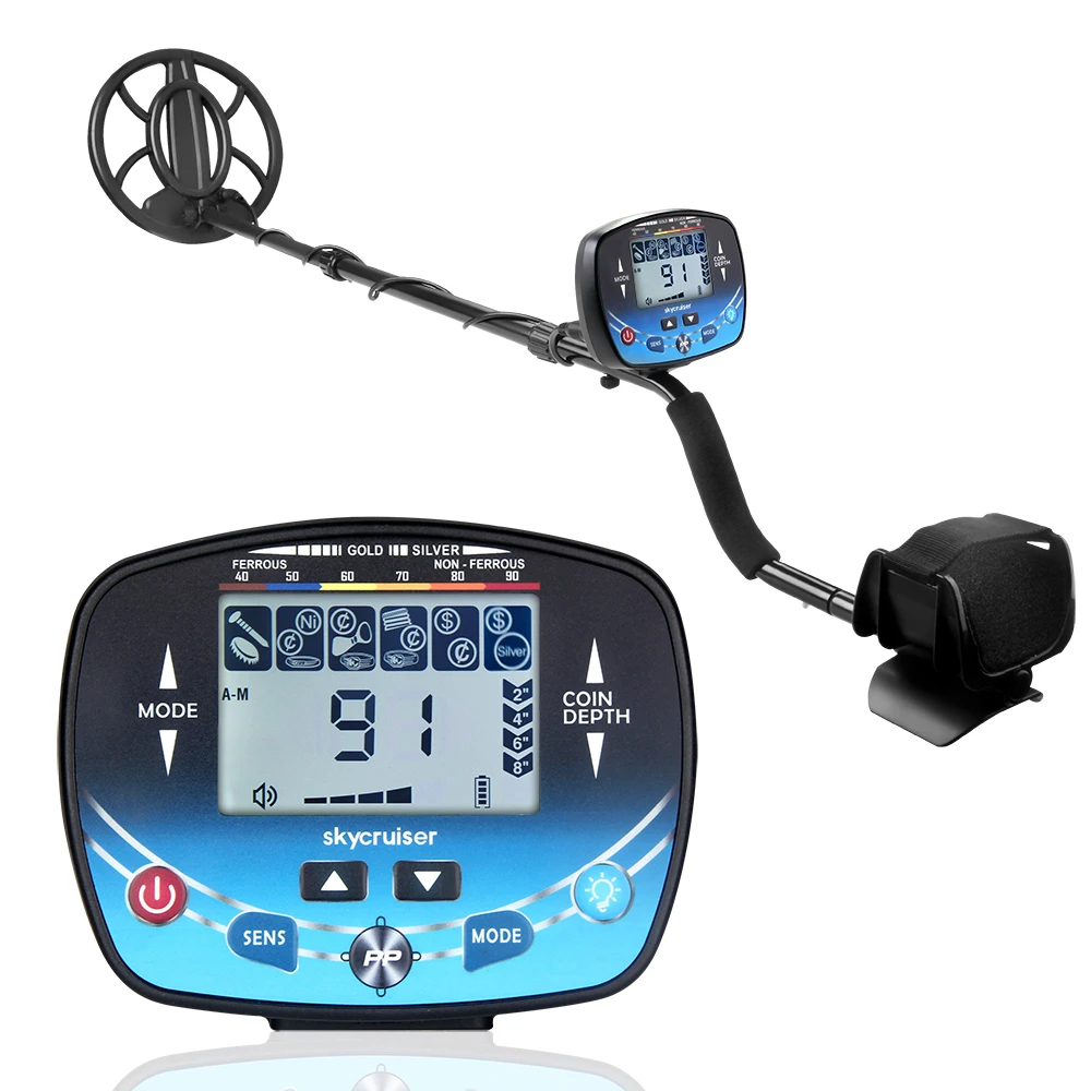 MD910B Metal Detector Underground Professional Depth 2.5m Search Finder Gold Detector Treasure Detecting Pinpointer Waterproof