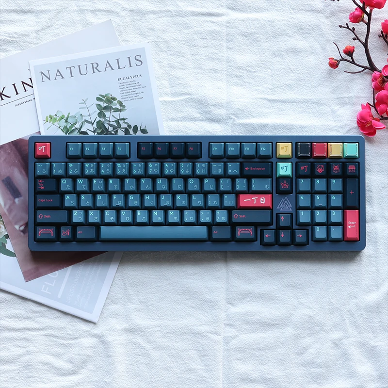 Kbdfans Pbtfans Kabuki Cho Pbt Keycap Cherry Profile Double Shot Triple