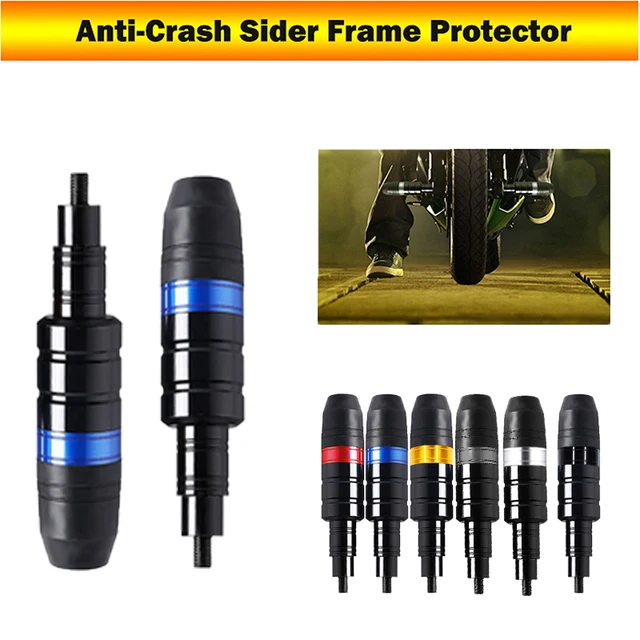 CNC Aluminum Fork Frame Sliders - Universal Motorcycle Crash Protectors (Green)