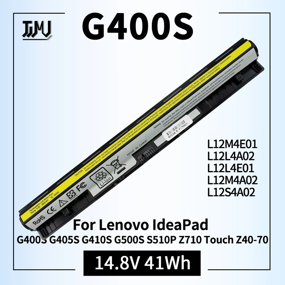 L12M4E01 Batteria del computer portatile per Lenovo L12L4A02 L12M4A02 L12S4E01 IdeaPad G400S G405S G500S G510S S410P Z710 Z40-70 Z50-70 G40-70  7