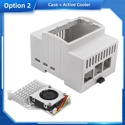 Enhanced Raspberry Pi ABS Case with Clear Top and Optional Active Cooling (Case Active Cooler)