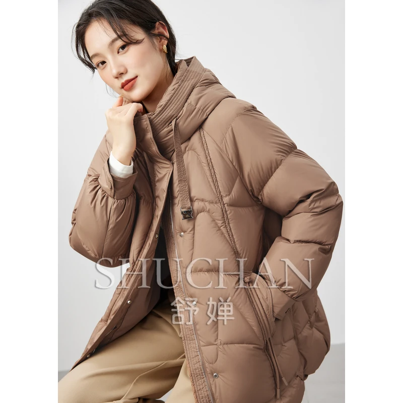 

SHUCHAN Casaco Feminino Inverno 2023 90% White Duck Down Winter Coats Women Winter Coat Women Abrigos Mujer