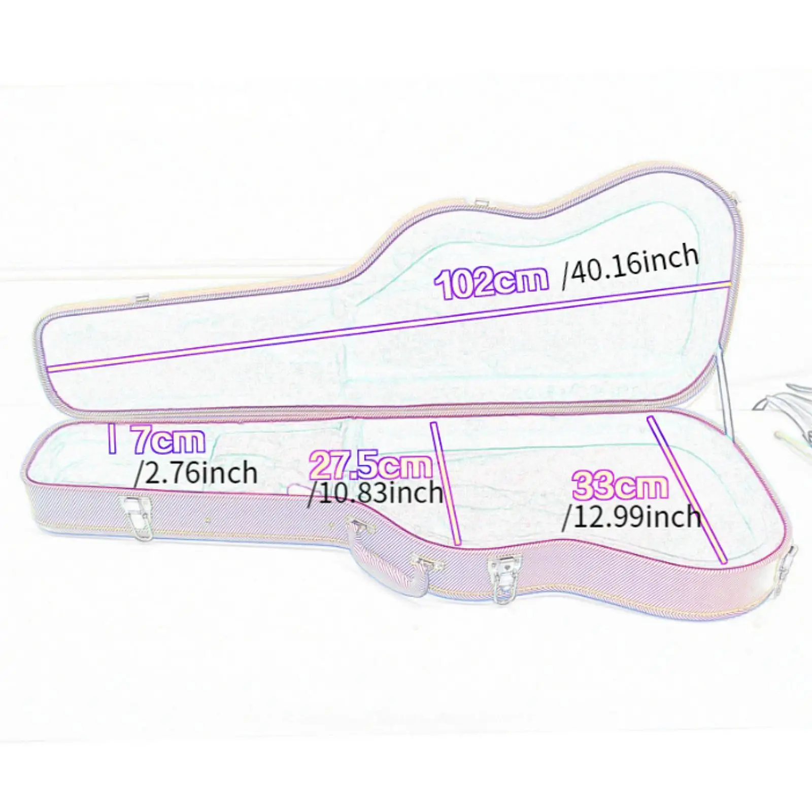 Electric Guitar Bag Gig Bag Protection PU Leather Dustproof Electric Guitar Case