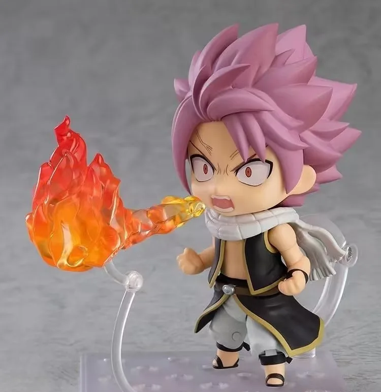 

Fairy tail character Natsu Dragnee anime action character Q version Kawaii Pvc model 10cm jewelry anime surrounding toy gifts