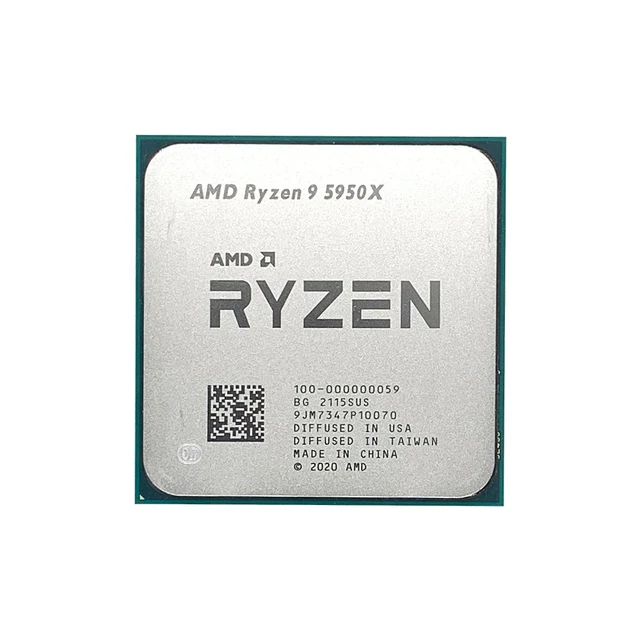 AMD New Ryzen 9 5950X R9 5950X 3.4 GHz 16 Cores 32 Threads CPU 7NM L3=64M  100-000000059 Socket AM4 - AliExpress