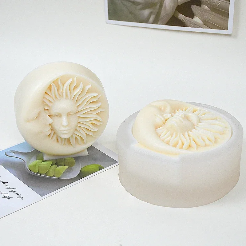 Stampo Candela Pianeta,Stampi in silicone per candele a forma di luna per realizzare candele