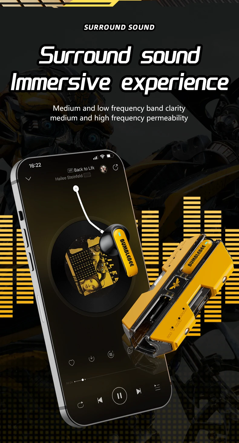 Transformers TF-T01 TWS Bluetooth 5.3-Kopfhörer