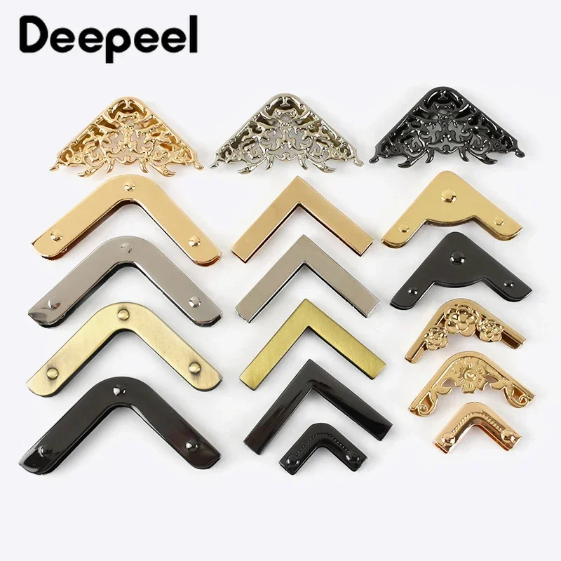5/10 Stück Deepeel 25/35/40/45/54 mm Handtasche Kantenschutz Schnallen Gepäck Taschen Ecke Dekor Metallverschlüsse DIY Hardware Zubehör