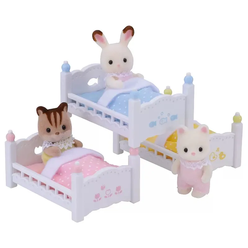 Sylvanian Families Dollhouse Playset Furniture Triple Bunk Beds Set Accessories Toy No Figure New in Box 4448 3