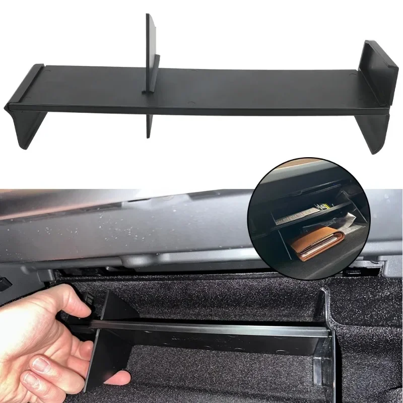 

Glove Box Organizer For 2022-2023 Tesla Model 3 Y Partition Plate Storage Copilot Stowing Tidying Divider Shelf Car Accessories