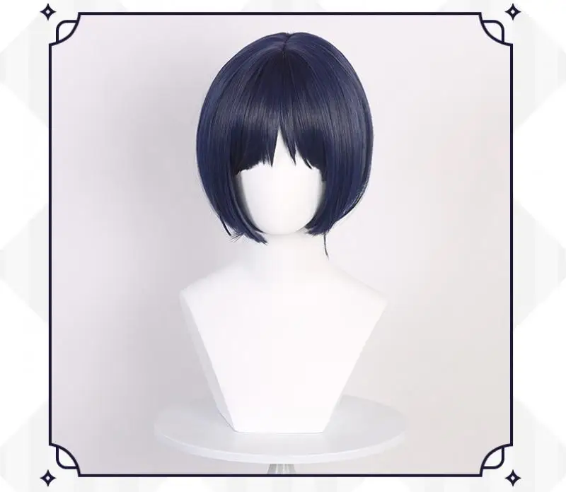 Anime Genshin Impact Wanderer Cosplay Perücken Kopfbedeckung 35cm Lange Simulierte Kopfhaut Dicke Gemischte Voluminöse Seidenperücken – Detail 2