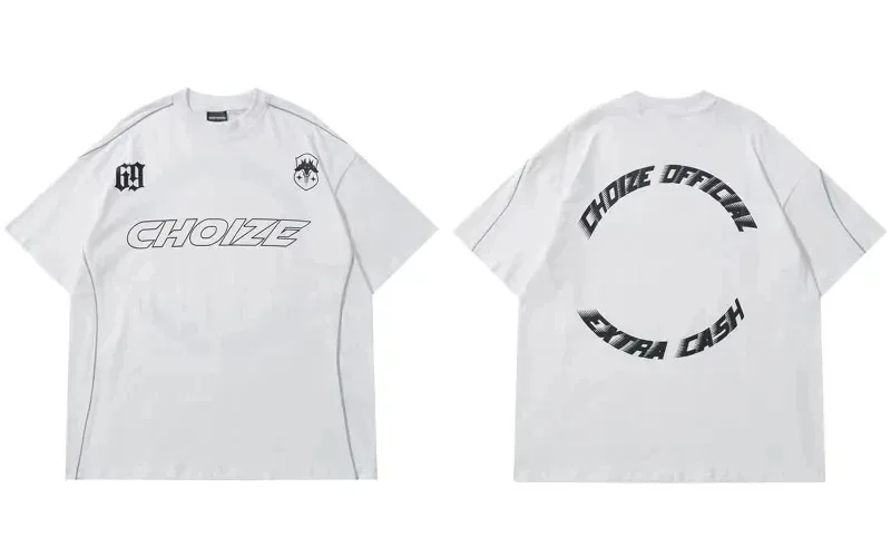 Men Sports Tops 3D T-Shirt Letter Printed Football Jersey Short Sleeve Breathable