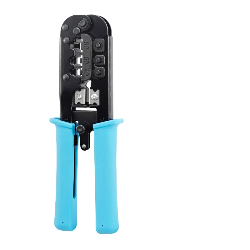 

B50 RJ45 Crimper RJ11 RJ45 Crimping Tool Ethernet Network LAN Cable Crimper Cutter Stripper Plier for 6P 8P RJ-11/RJ-12 RJ-45