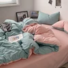 100% Cotton Pink Bedding Set Nordic Chic Duvet Cover Flat Sheet Pillowcase Soft Comforter Cover Bed Linen Boy Girl Home Textiles 3