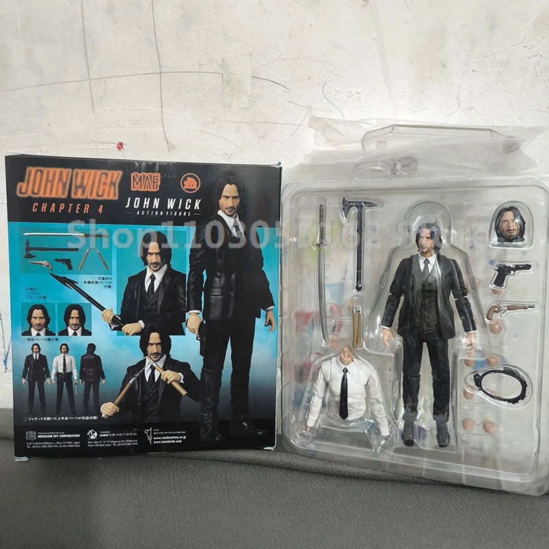 マフェックス No.085 MAFEX JOHN WICK(CHAPTER2) Maf No. 085 John Wick Chapter 2 Toys With Dog Action Figure