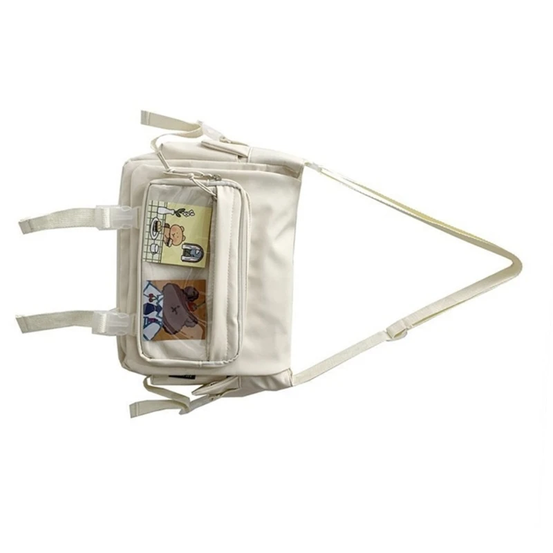 Stylish Japanese High School Girls Crossbody Bag Nylon Book Bag Itabag for Women