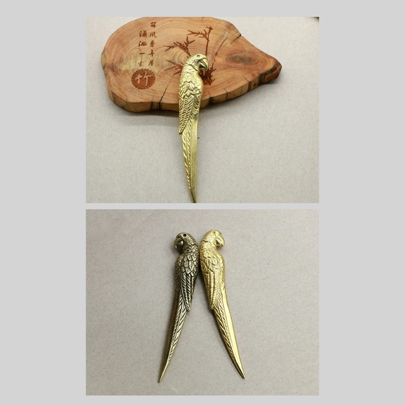Tea Knife Retro Brass Material Tea Cutters Needles Cakes Prying Gadgets for Severe Fermentation Cake Accessories