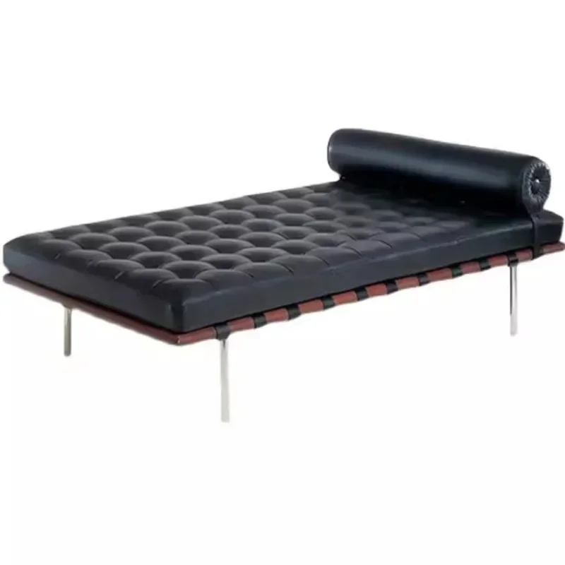 Barcelona Sofa Bed Small Apartment Modern Simple Single Leisure Office Model Room Lunch Lounge Chair Dual-purpose Recliner Chair