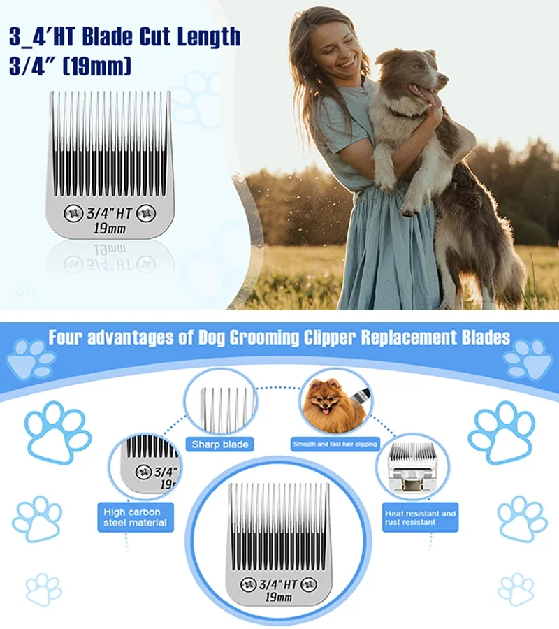 Barber Hair Clipper Blade Pet Grooming Clipper 3/4