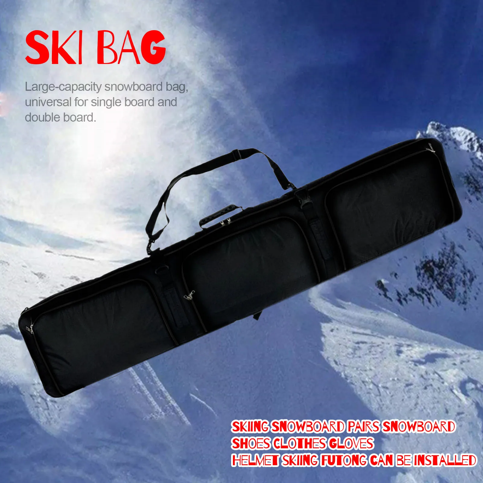 Burton Wheelie Gig Single/Double Snowboard Bag With Rolling Wheels