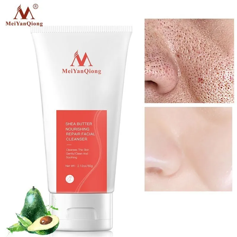 

Shea Butter Facial Cleanser Foam Face Wash Whitening Gentle Cleansing Skin Clean And Soothing Face Care For Women Beauty Health