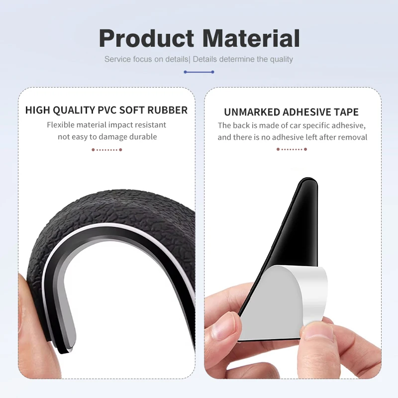 Car Door Corner Covers Anti-Collision Protector Stickers - Set of 2