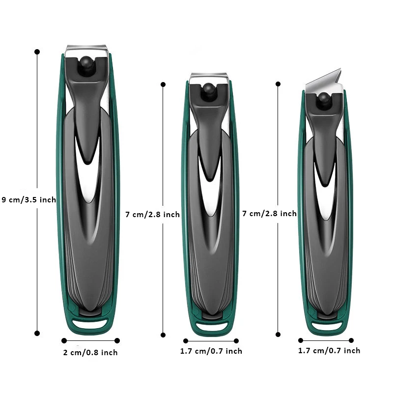 Colorful Nail Clippers Anti-Splash Nail Cutter Detachable Design Fingernail Clippers Stainless Steel Manicure Nail Tool 6