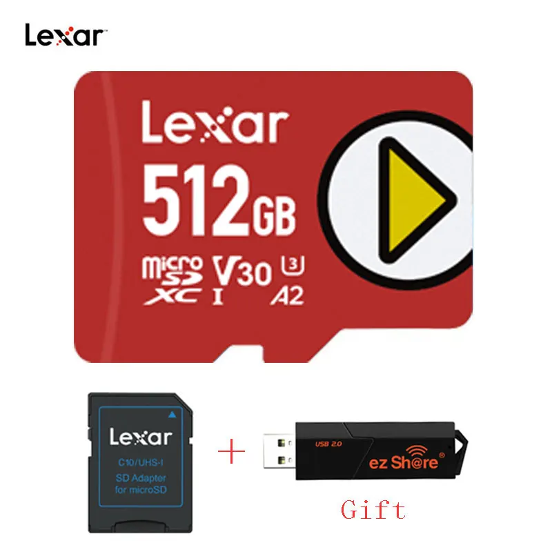 Lexar Original Play High Speed C10 A1 U1 Micro SD Card 512GB SDXC