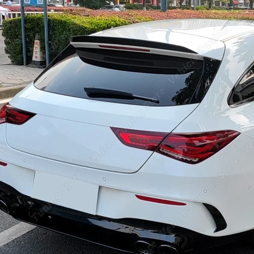 

Rear Roof Spoiler Wing For Mercedes Benz CLA Class X118 CLA200 260 CLA35 CLA45 AMG 2019-2021 Gloss Black Body Kits Tuning