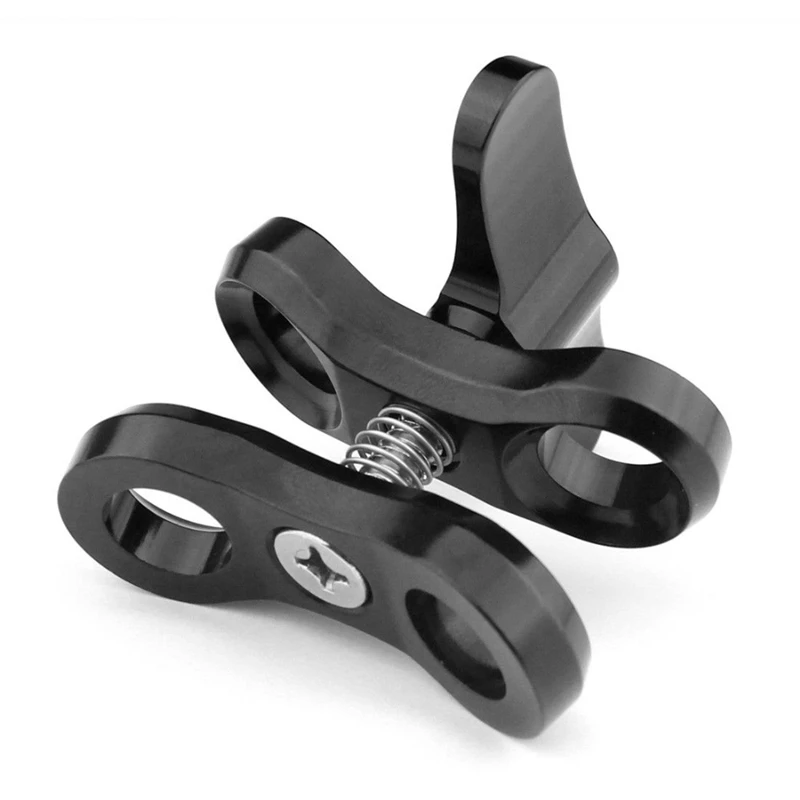 T35C 2 Pcs Camera Accessory Diving Lights Ball Butterfly Clip Arm Clamp Mount Aluminum For Gopro Hero 3+/4/5 Xiaoyi Gitup SJ6000