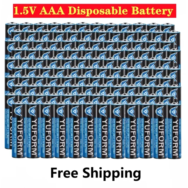 NEW 1.5V AAA Disposable Dry Battery for Led Light Toy Mp3 Camera Flash Razor CD Player Wireless Mouse Keyboard