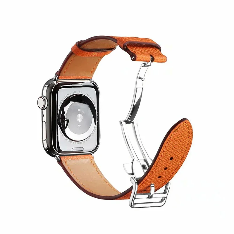 Premium Genuine Leather Watch Strap - Elegant Wristband