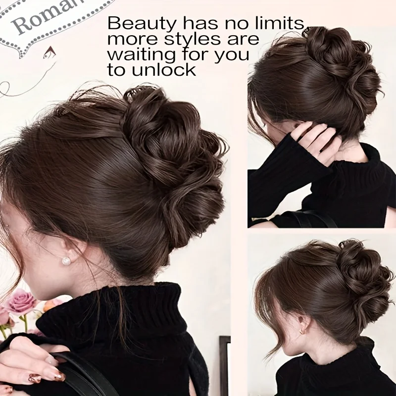 Women's elegant grip clip is simple and easy to wear, synthetic wigs are suitable for everyday wear
