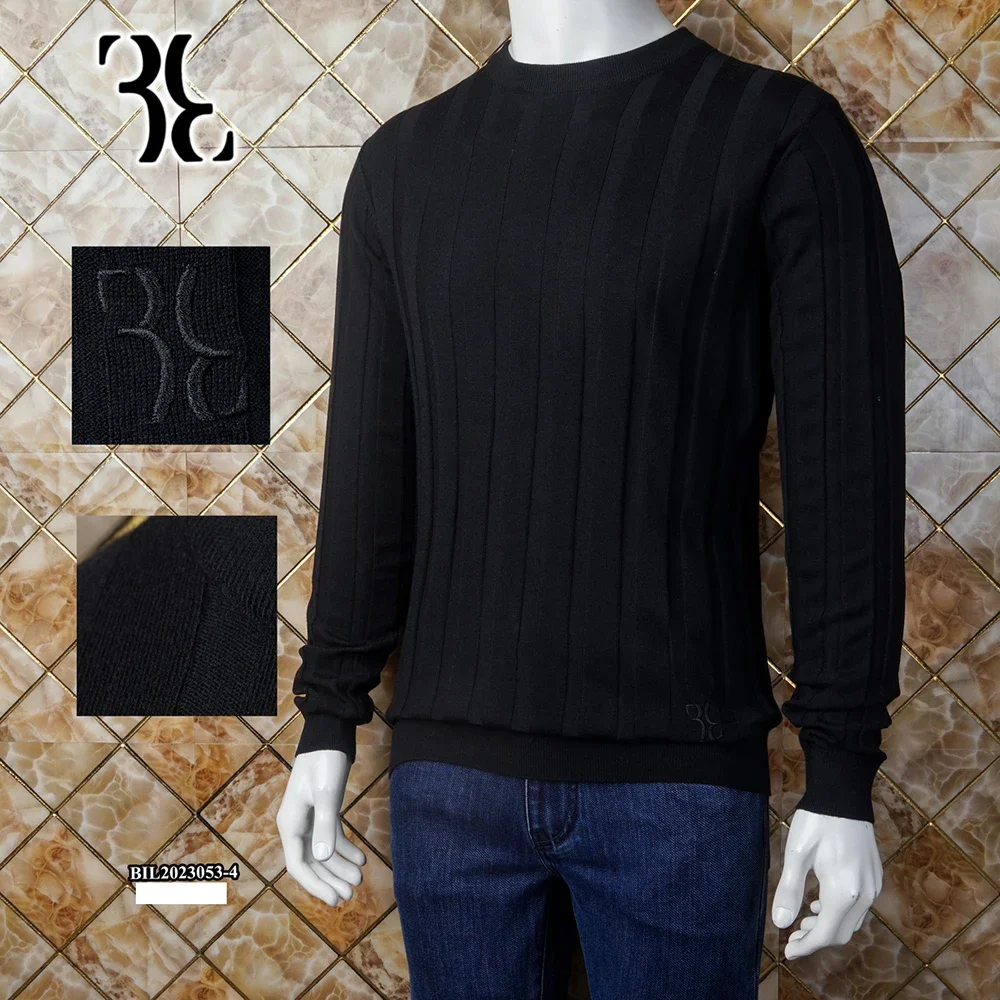 

BILLIONAIRE OECHSLI Sweater Cashmere men's 2024 new autumn winter warm Round neck casual Knitwear elastic big size M-4XL