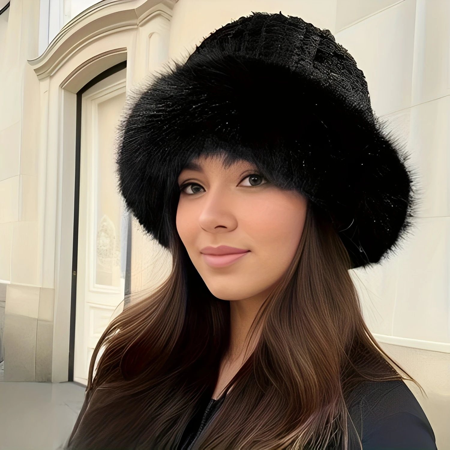 Winter Warmth Fisherman-Plush-Lined, Windproof Ear Protection, Knit Toggle Hat, Ideal Christmas Gift