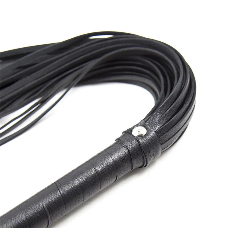 3 Colors High Quality Pu Leather Pimp Whips Racing Riding Crop Party Flogger Hand Cuff Queen Black Horse Riding Whip Length 46cm 3