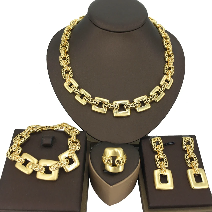 

Yuminglai Dubai Jewelry Set 18k Plated Gold Jewelry Brazil Gold Plated Jewelry Italian Gold Plated Jewelry Set FHK14165