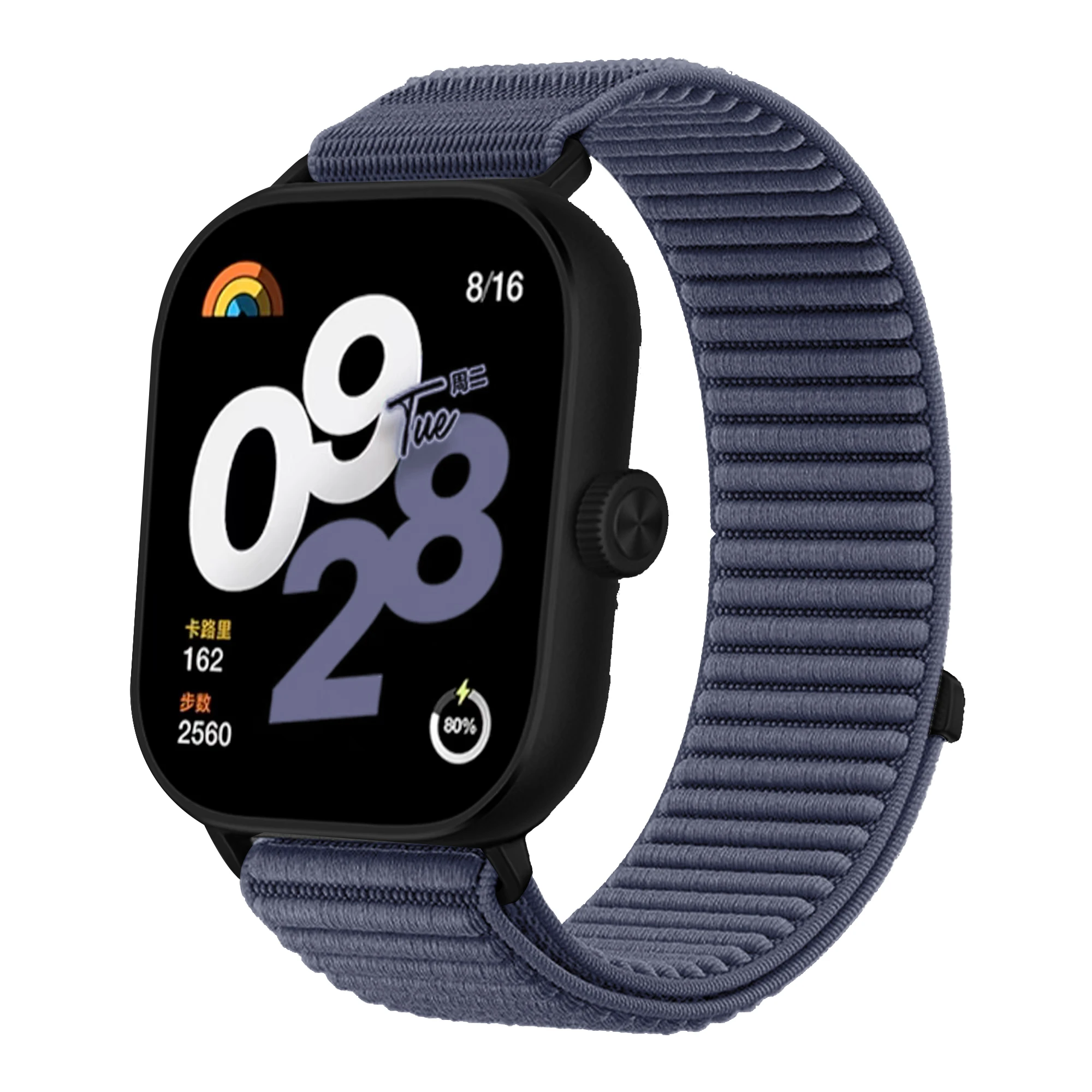 Nylon Loop Mountain Wave Wristband Strap in Vibrant Colors