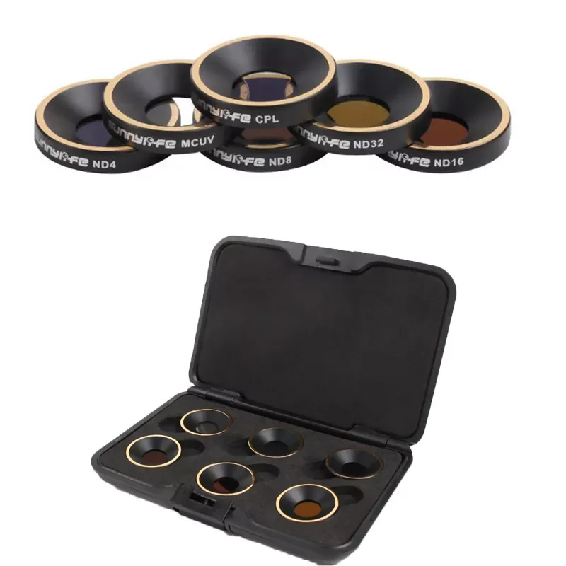 Kit Filtro Obiettivo Set Mcuv Cpl Nd4 Nd8 Nd16 Nd32 Filtro Per Parrot Anafi Drone