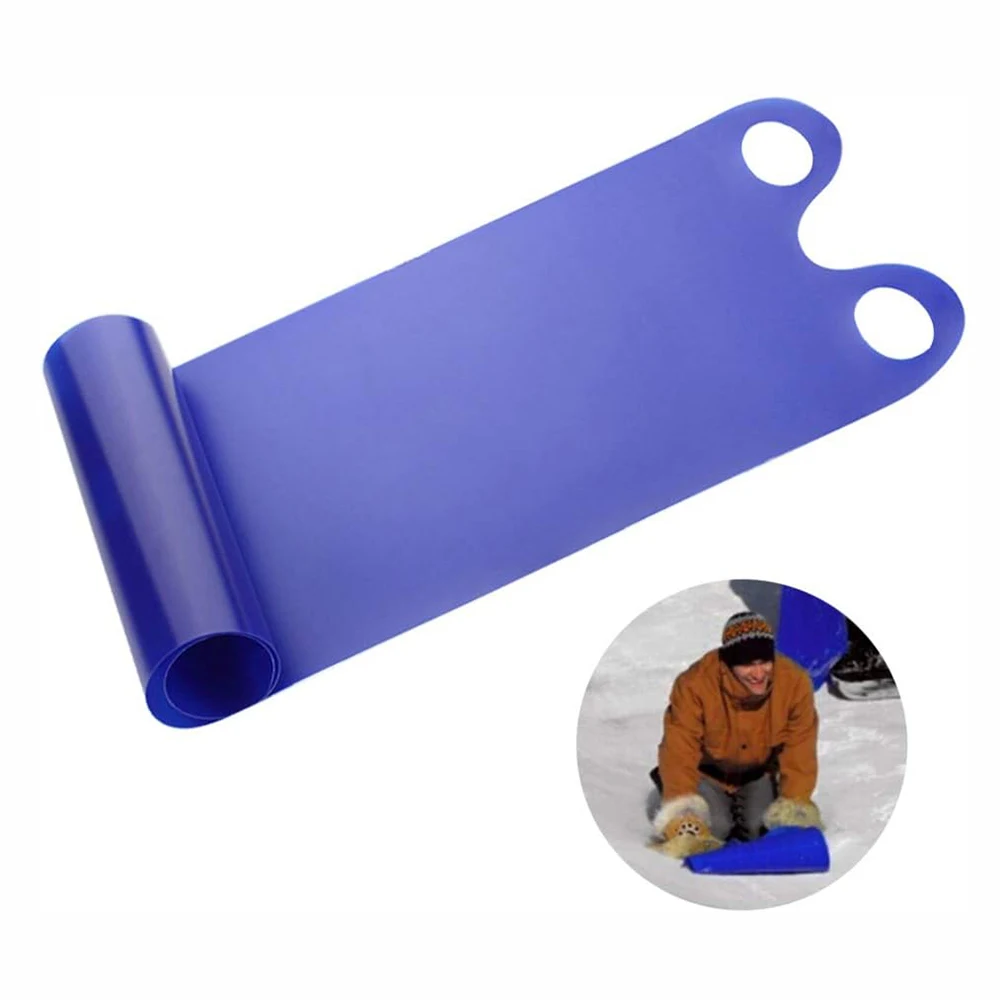 Roll up Flexible Snow Sled Mat for Kids Adults Flying Lightweight Plastic Snowboard Sled High Speed Snow Sledding