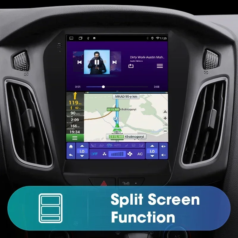 JMCQ 2Din 4G Radio samochodowe Android 11 dla Ford Focus Mk3 2011-2019 multimedialny odtwarzacz wideo główny panel nawigacji GPS Carplay