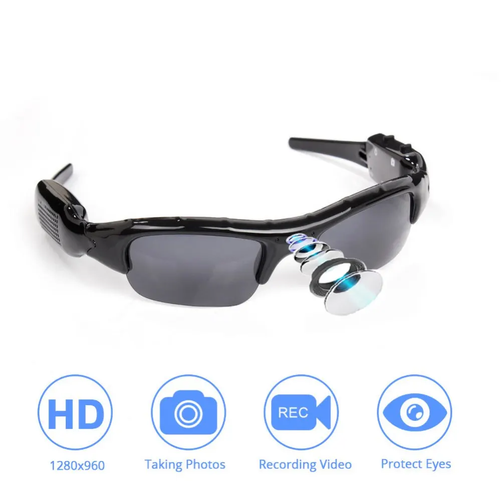 960P Riding Glasses Eyewear Outdoor Sports Driving Glasses Camera DVR