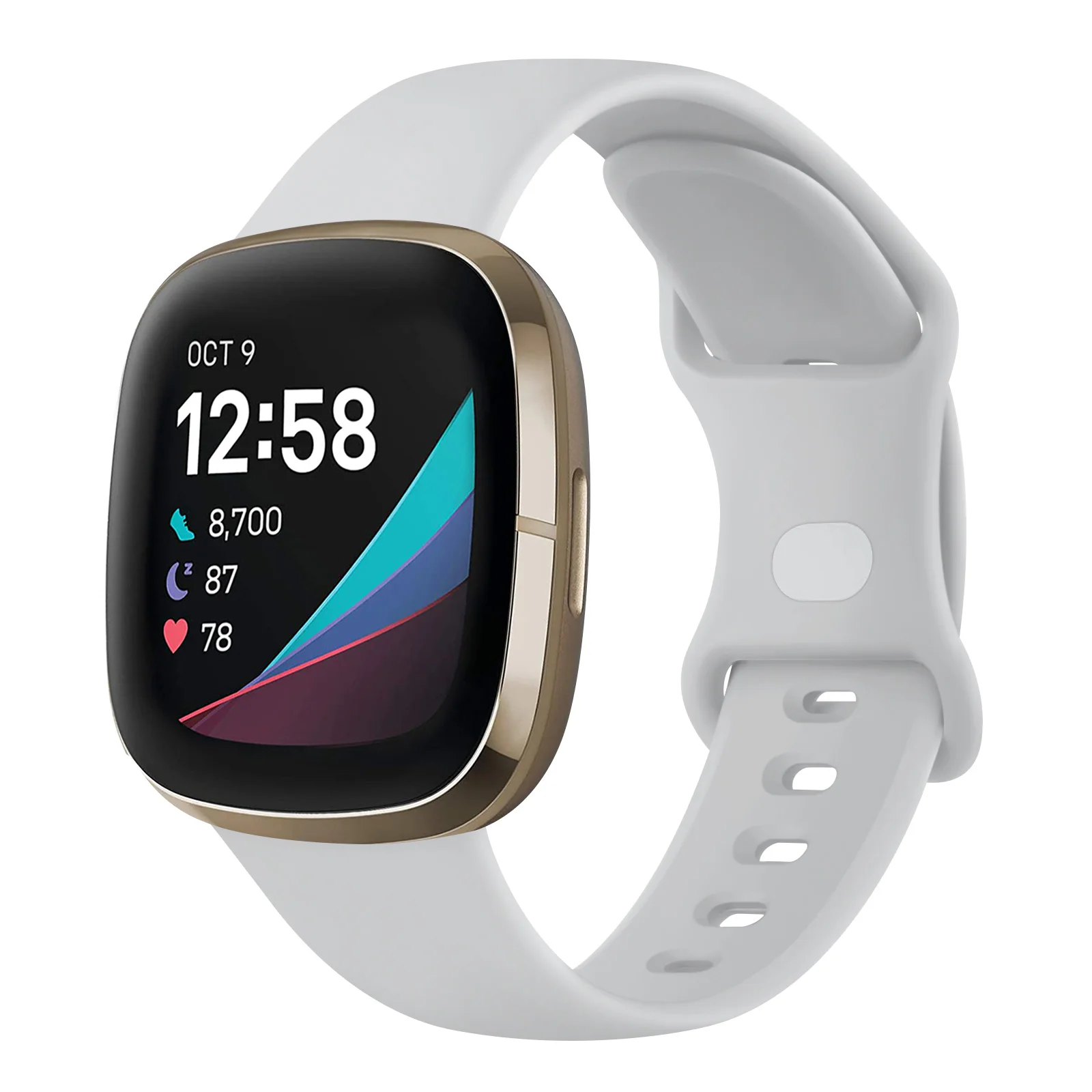 Silicone Smartwatch Strap - Adjustable Wristband Bracelet