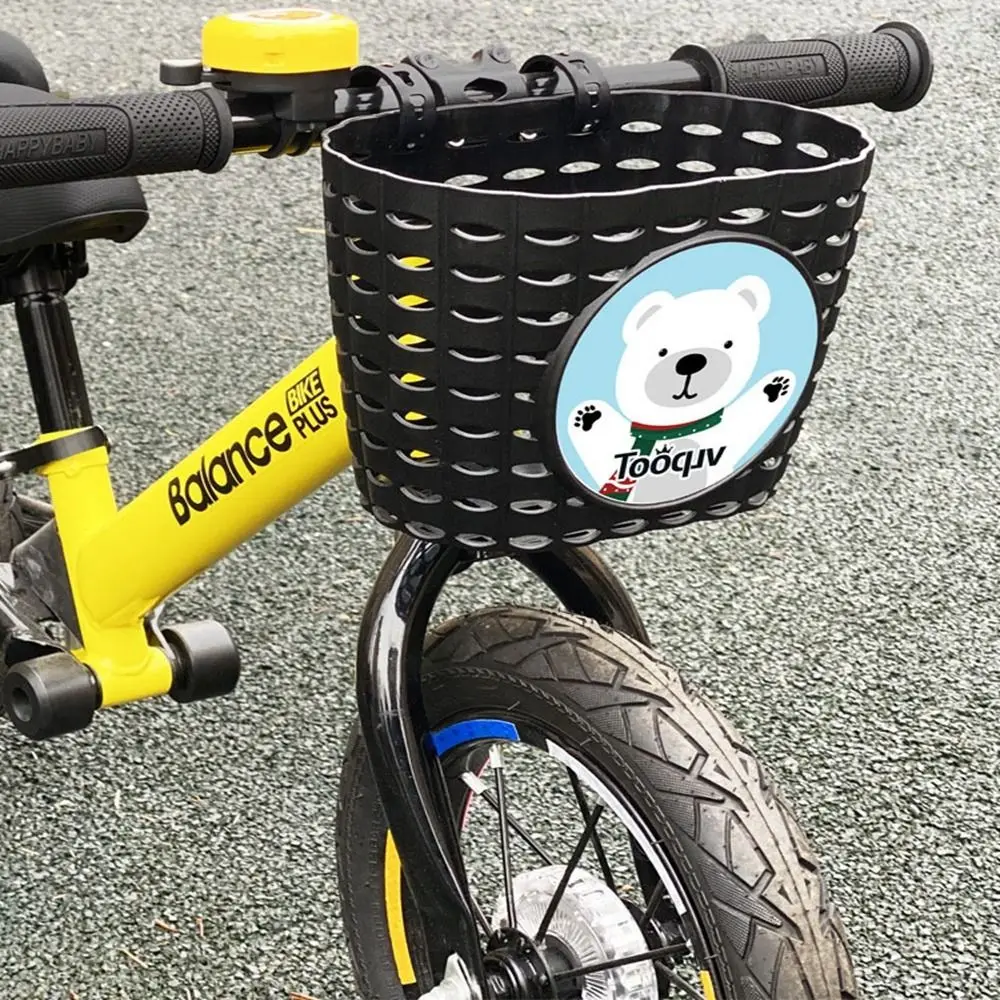 Kinder Kinder Kunststoff Fahrrad Lagerung Roller Lenker Student Vorne Korb Fahrrad Vorderen Träger Tasche Hinten Radfahren Zubehör – Detail 19