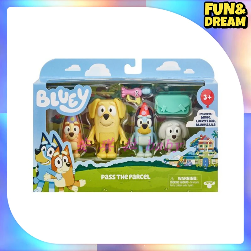 Bluey Action Figure Creative Cartoon Anime Figures Model Statue Collectible Doll Ornament Desk Decoration  Birthday Gift Toys 3