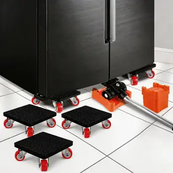 9/5pc Heavy Duty Mobili Sollevatore Strumento di Trasporto Mover Roller Mobili Mover Set Dispositivo di Spostamento Aiutante di Sollevamento Risparmio di Lavoro Dolly